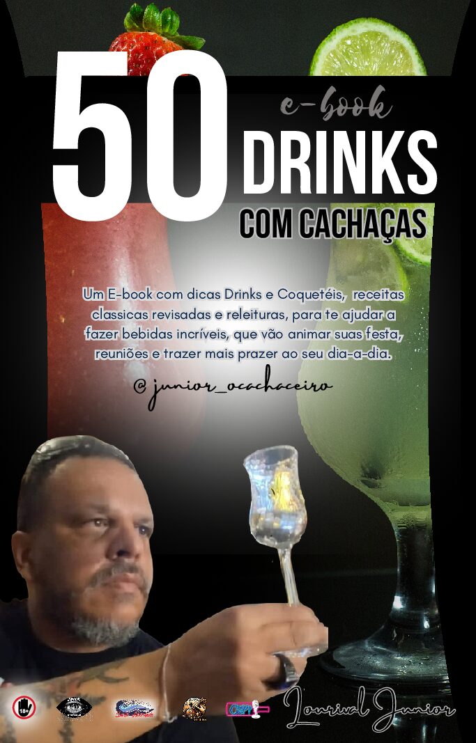 E-Book 50 Receita de Drinks com Cachaças